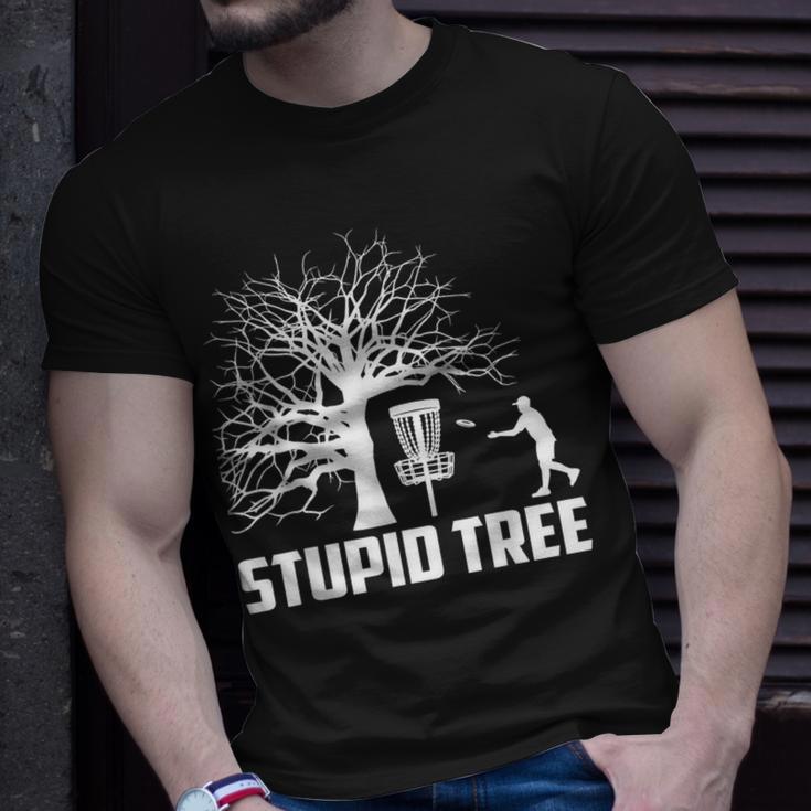 Disc Golf Stupid Tree Disc Golf T-Shirt Gifts for Him