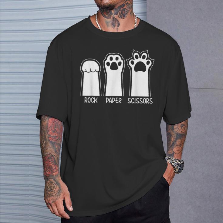 Divertidas Tijeras De Papel Para Gatos Y Amantes De Los Gatos Camiseta unisex Regalos para él