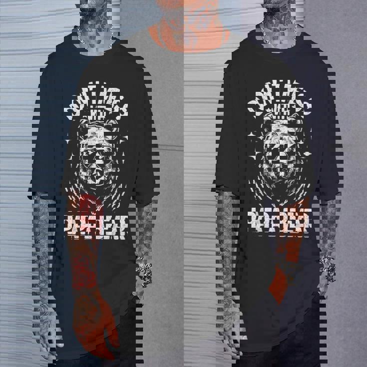 Divertido Papá Oso No Te Metas Con Papá Bear Divertido Día Del Padre Camiseta unisex Regalos para él