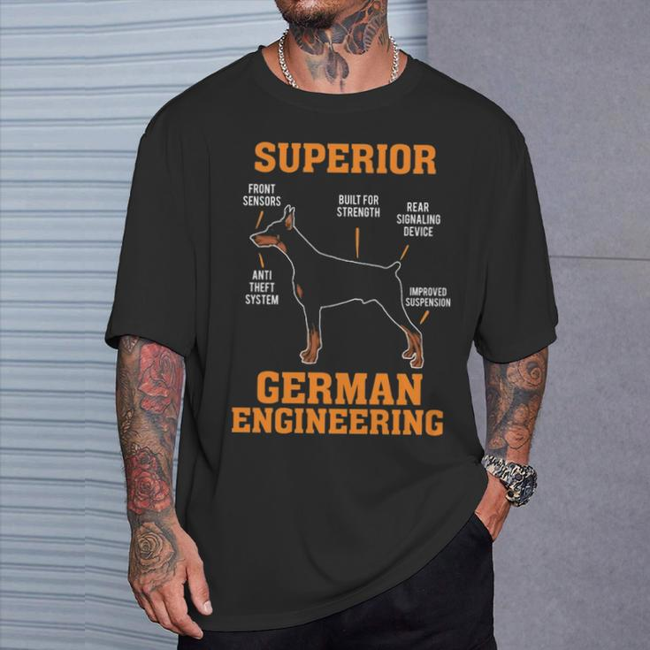 Dobermans Superior German Engineering T-Shirt Gifts for Him