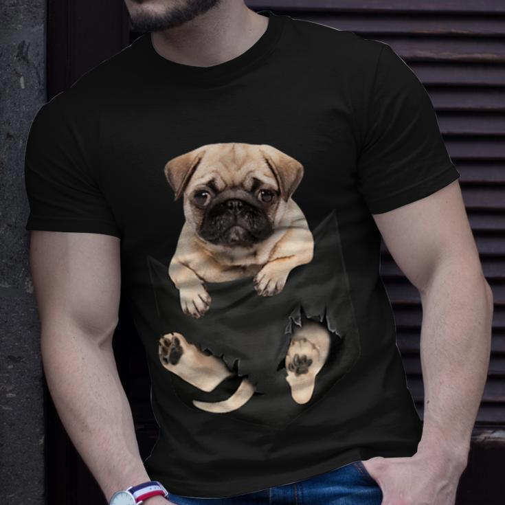 Dog Lovers Pug In Pocket Dog Pug T-Shirt Gifts for Him