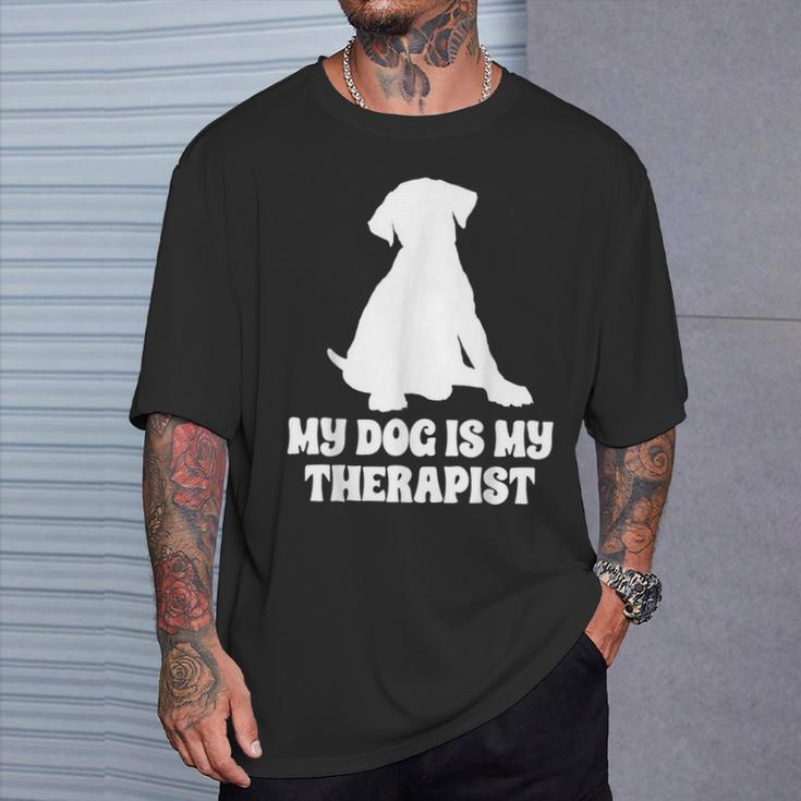 My Dog Is My Therapist T-Shirt Gifts for Him
