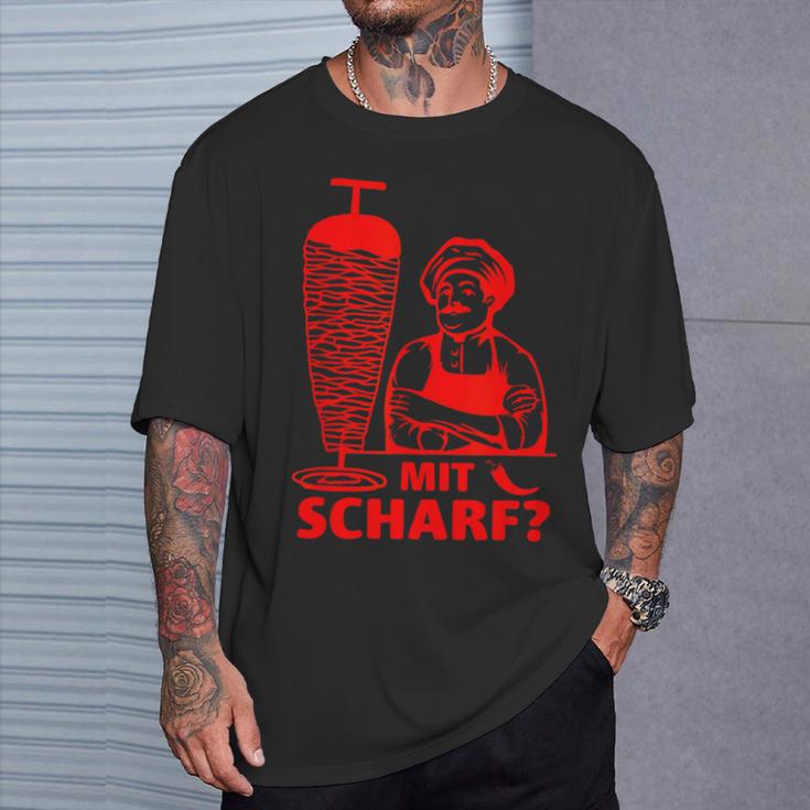 Doner Kebab Doner Shop With Scharf T-Shirt Geschenke für Ihn