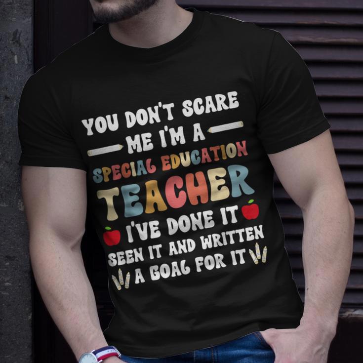 You Don't Scare Me I'm A Special Education Teacher T-Shirt Gifts for Him