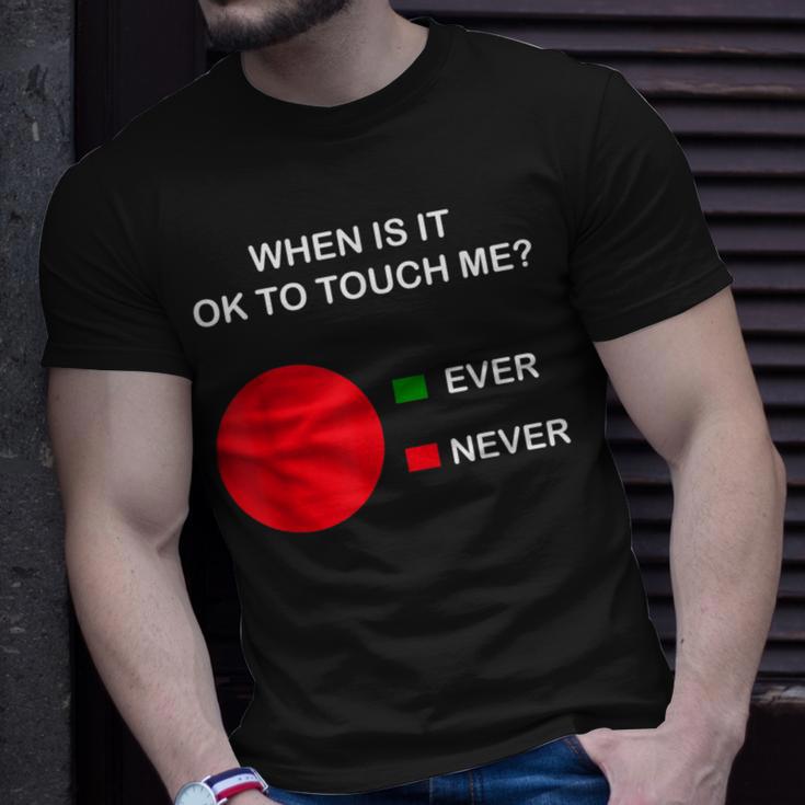 Don't Touch Me Never Touch Me Circle Graph Introvert T-Shirt Gifts for Him