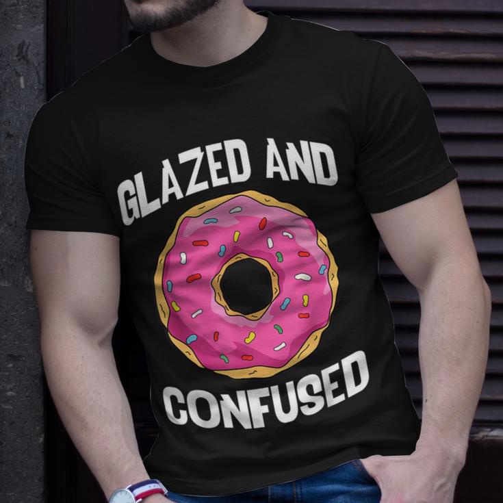 Donut Glazed And Confused Pink Donuts Lover T-Shirt Gifts for Him