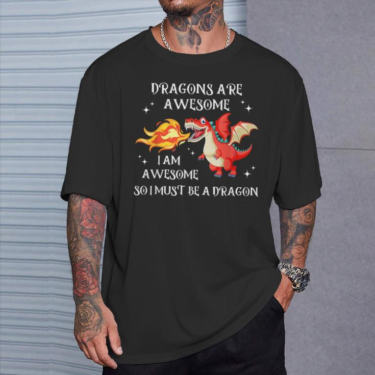Drachen Sind Großartig Ich Bin Ein Drache-Geschenke Für T-Shirt Geschenke für Ihn