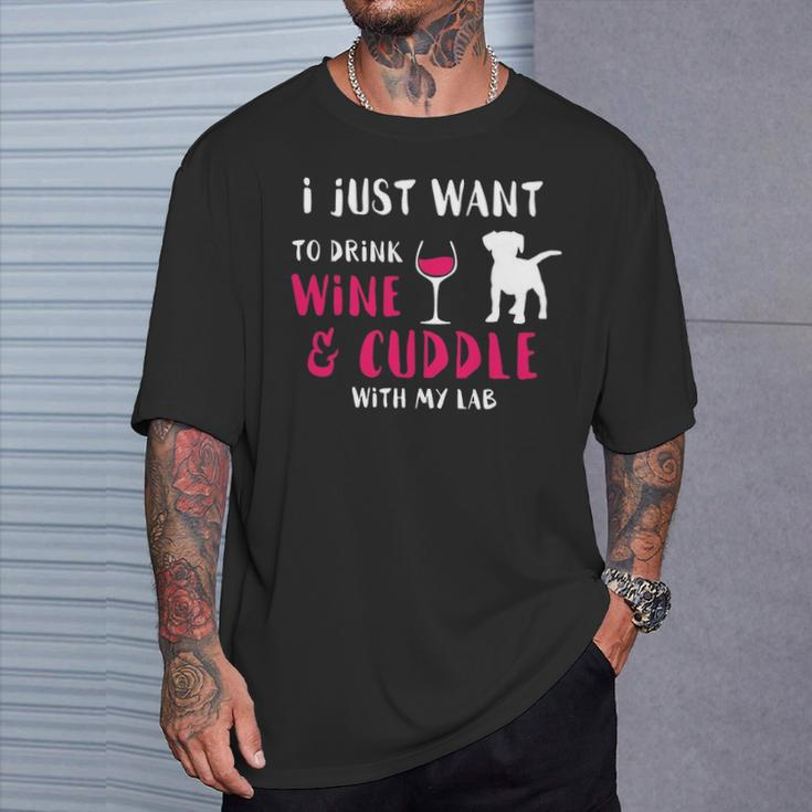 Drink Wine And Cuddle T-Shirt Gifts for Him