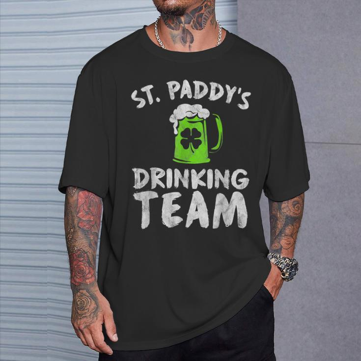 Drinking Team Beer Irish Drink Lucky St Patrick's Day T-Shirt Gifts for Him
