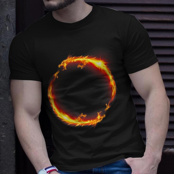 Dueling Dragons Fire Ring T-Shirt Gifts for Him