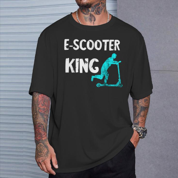 E-Scooter King Electric Scooter King Escooter Driver T-Shirt Geschenke für Ihn
