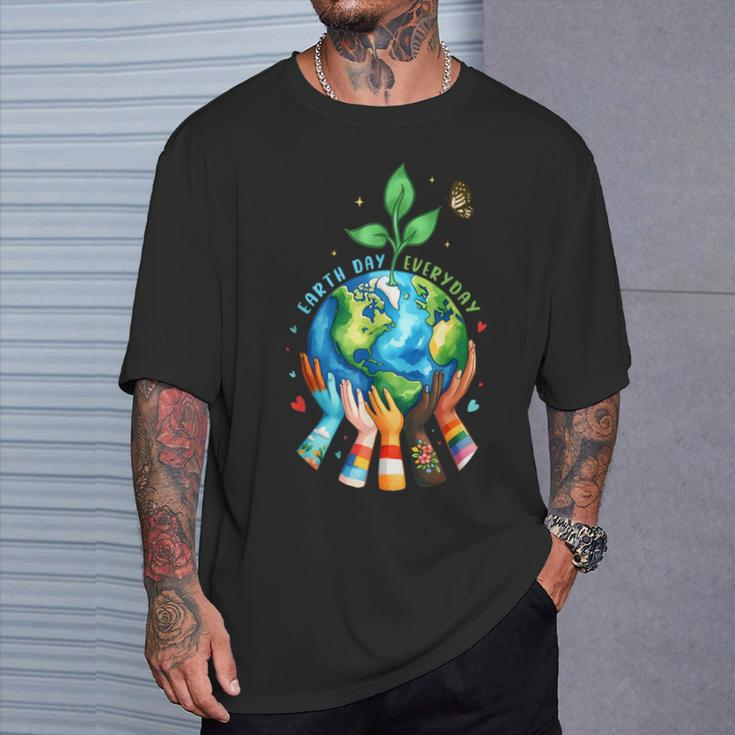 Earth Day 2024 Everyday Protect Environment Save The Planet T-Shirt Gifts for Him
