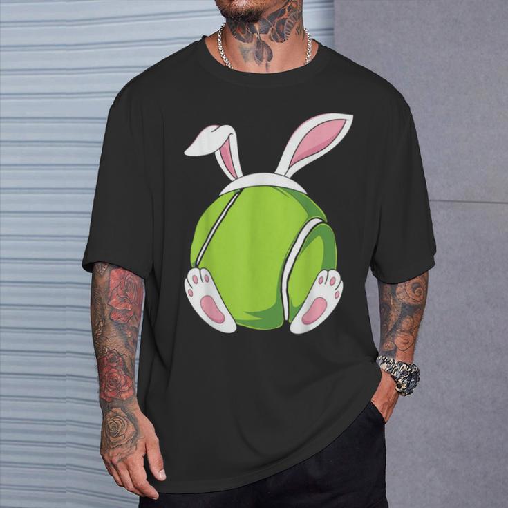 Easter Bunny Tennis Easter Tennis Rabbit Ears T-Shirt Geschenke für Ihn