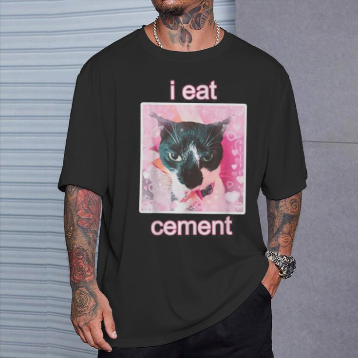 I Eat Cement Cat T-Shirt Gifts for Him