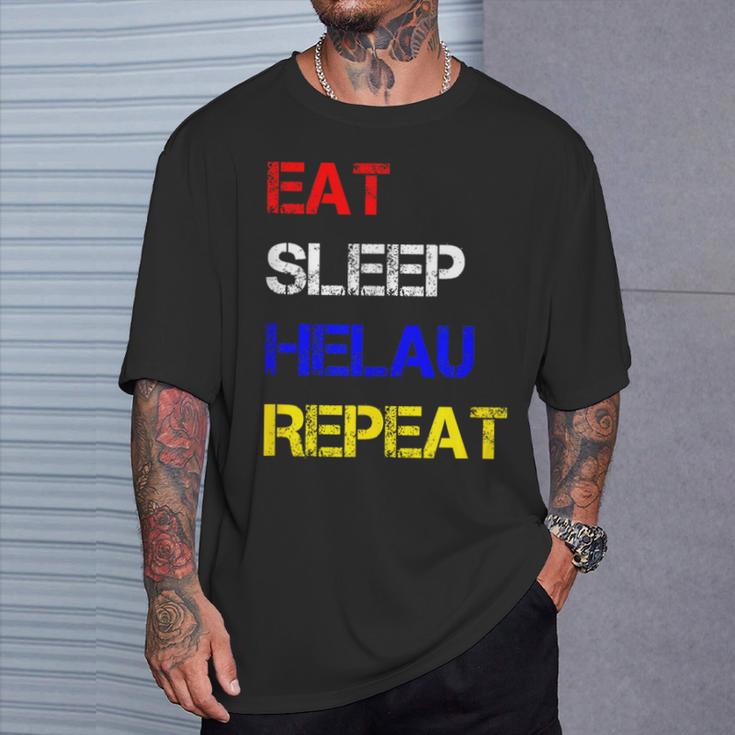 Eat Sleep Helau Repeat Fastnacht Mainz Party Celebrations T-Shirt Geschenke für Ihn