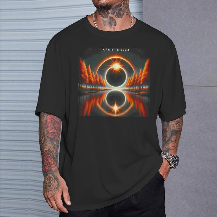 Eclipse Solar Lake Shadow T-Shirt Gifts for Him