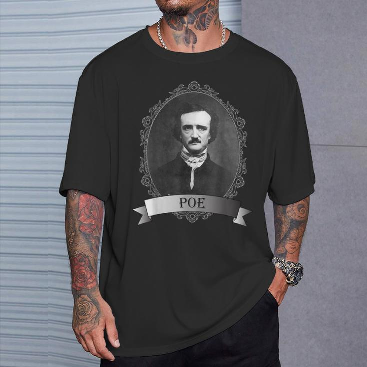 Edgar Allan Poe Portrait T-Shirt Geschenke für Ihn