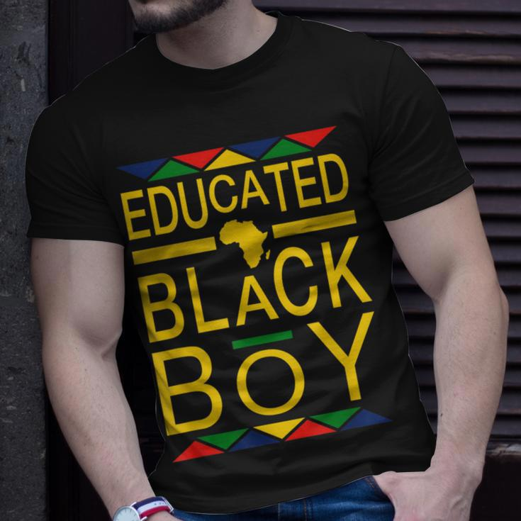 Educated Black Boy Dashiki Print African Pride T-Shirt Gifts for Him