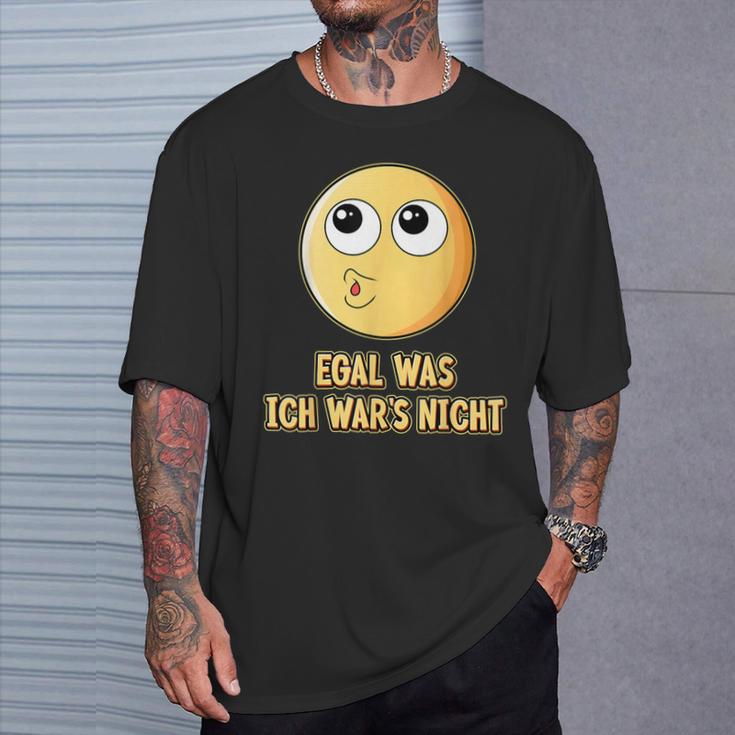 Egal Was Ich War's Nicht Ausreden Slogan T-Shirt Geschenke für Ihn