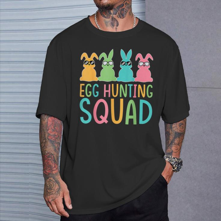 Egg Hunting Squad Crew Family Happy Easter Bunny T-Shirt Gifts for Him