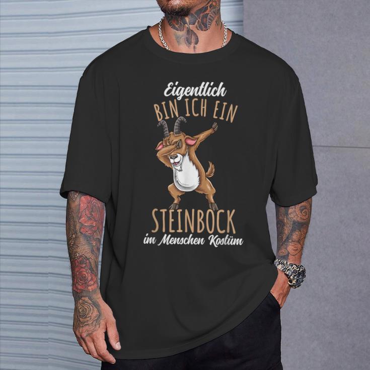 Eigentlich Bin Ich Ein Steinbock Kostüm T-Shirt Geschenke für Ihn