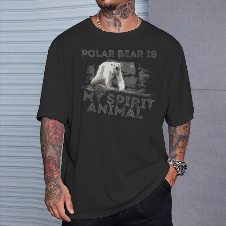 Eisbär Ist Mein Geistiges Tier T-Shirt Geschenke für Ihn