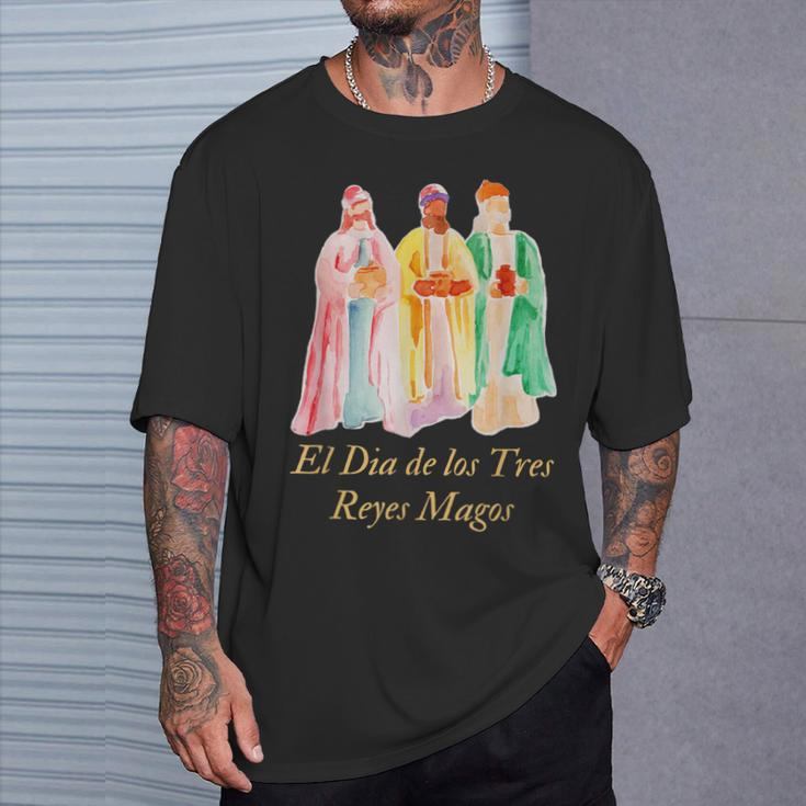 El Dia De Los Tres Reyes Magos Epiphany Christian Holiday T-Shirt Gifts for Him
