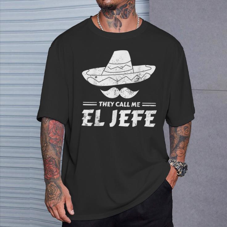 El Jefe Mexican Sombrero T-Shirt Geschenke für Ihn