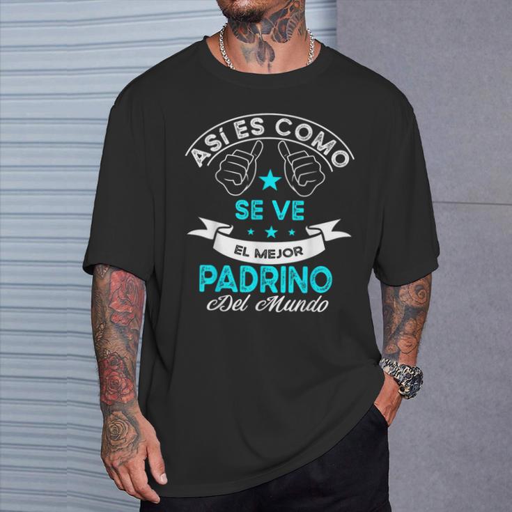 Camiseta "el Mejor Padrino Del Mundo (verde)" L'informal Design