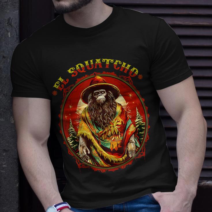 El Squatcho Poncho – Western Bigfoot Sasquatch T-Shirt Gifts for Him