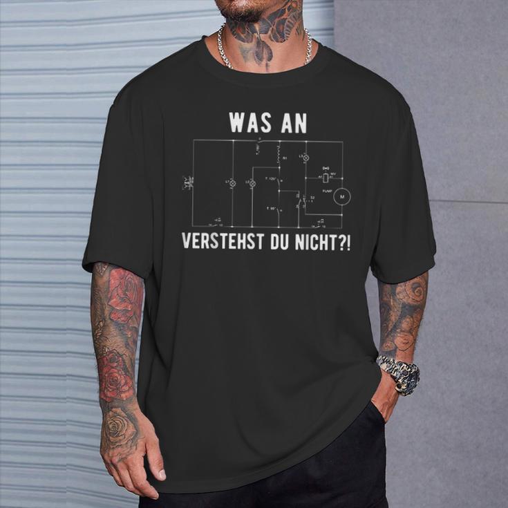 Elektroniker Elektriker Schaltplan Geschenk T-Shirt Geschenke für Ihn