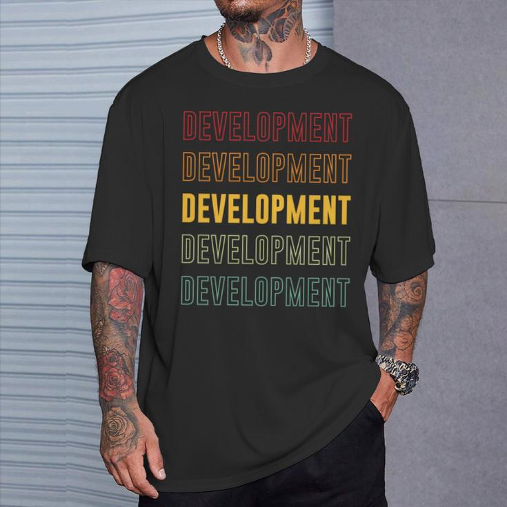 Entwicklungsstolz Entwicklung T-Shirt Geschenke für Ihn