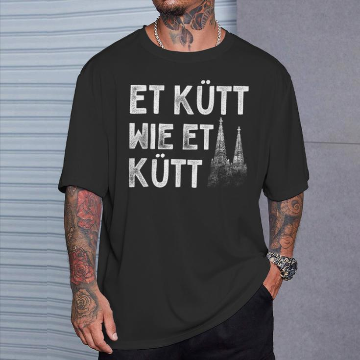 Et Kütt Wie Et Kütt Kölner Basic Law Kölsch Ich Liebe Köln S T-Shirt Geschenke für Ihn