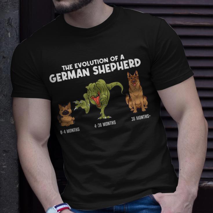 Evolution German Shepherd Evolution German Shepherd T-Shirt Gifts for Him