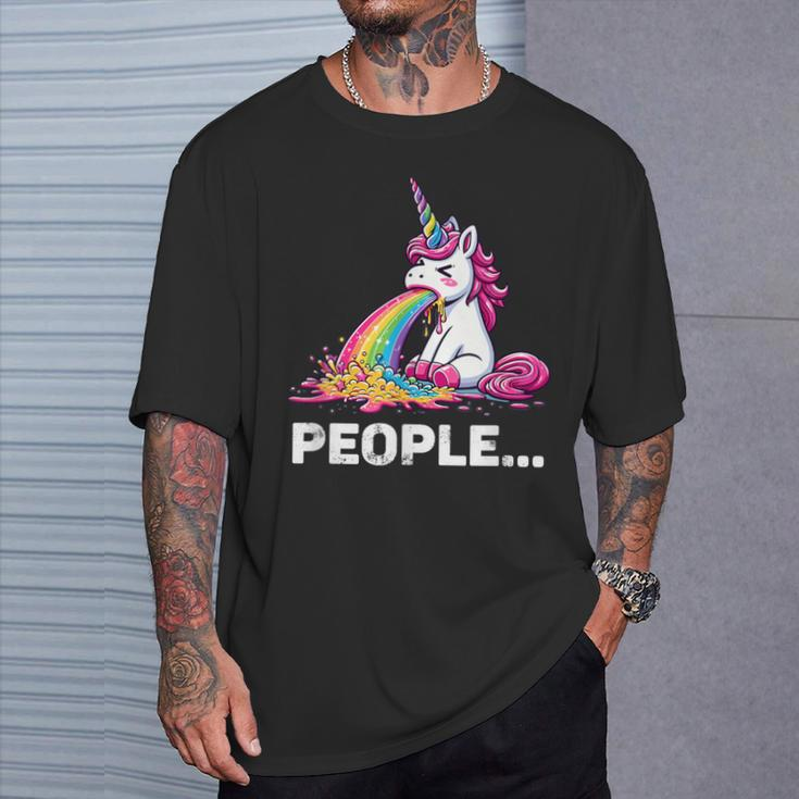 Eww People Cute Unicorn T-Shirt Gifts for Him