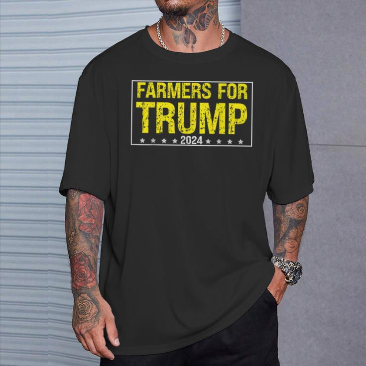 Farmers For Trump 2024 T-Shirt Gifts for Him