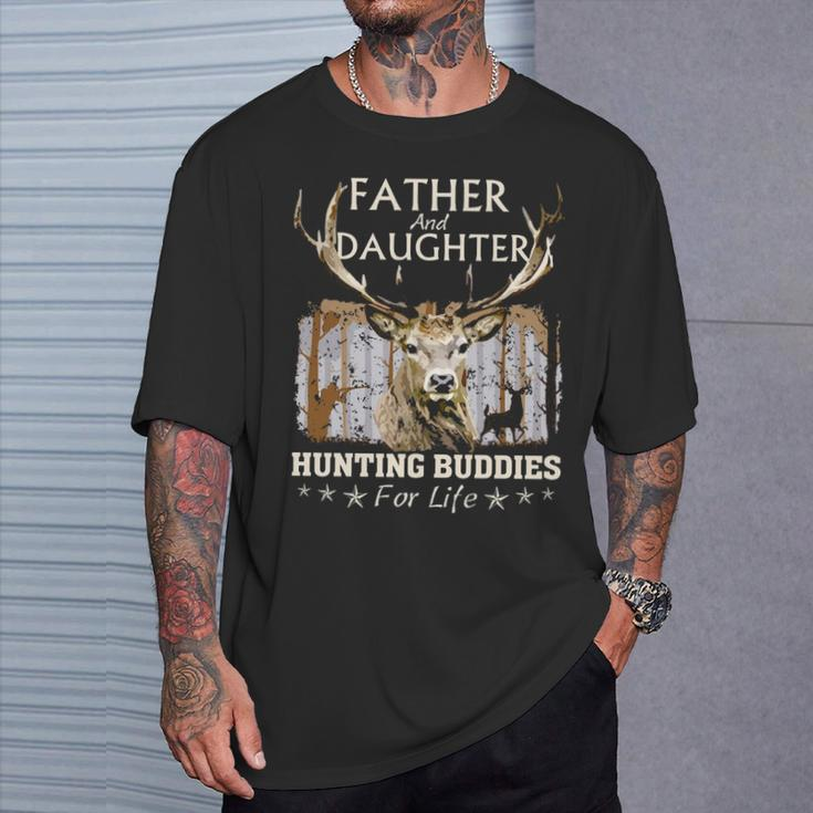 Father And Daughter Hunting Buddies Hunters Matching Hunting T-Shirt Gifts for Him