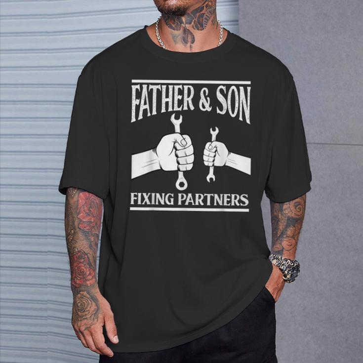 Father And Son Mechanic Father's Day T-Shirt Gifts for Him