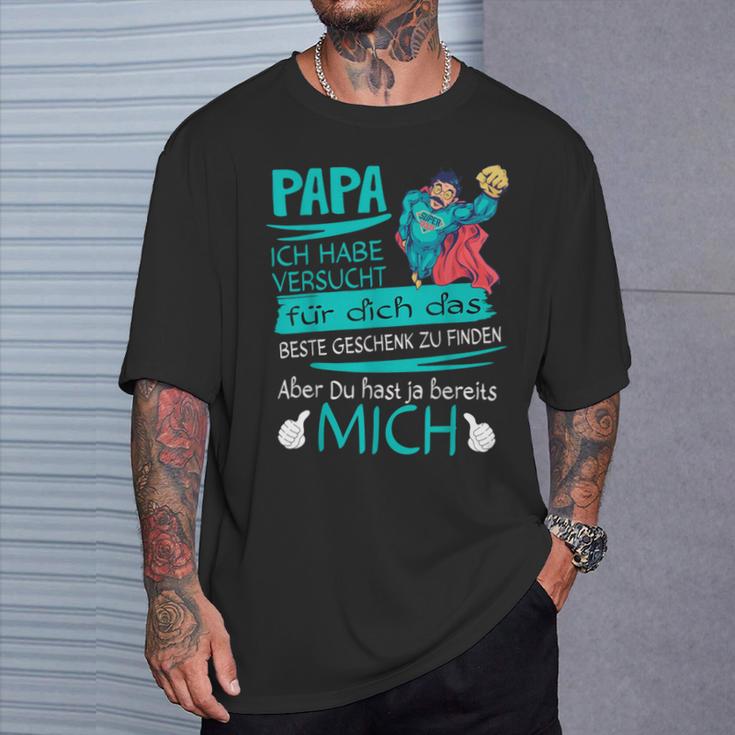 Father's Day Papa Superheroersucht Das Beste Geschenk Father S T-Shirt Geschenke für Ihn