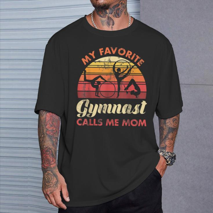 My Favorite Gymnast Calls Me Mom Gymnast T-Shirt Gifts for Him