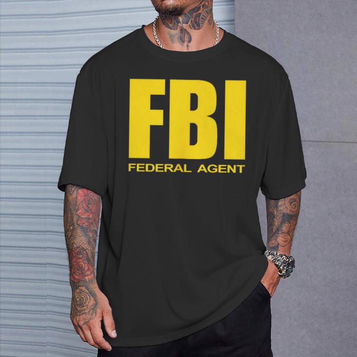 Fbi Federal Bureau Of Investigation Chest Logo Agent T-Shirt Geschenke für Ihn