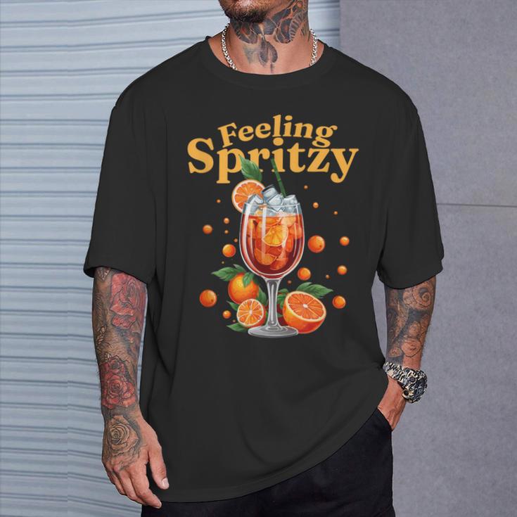 Feeling Spritzy Prost Auf Den Spritzigen Genuss T-Shirt Geschenke für Ihn