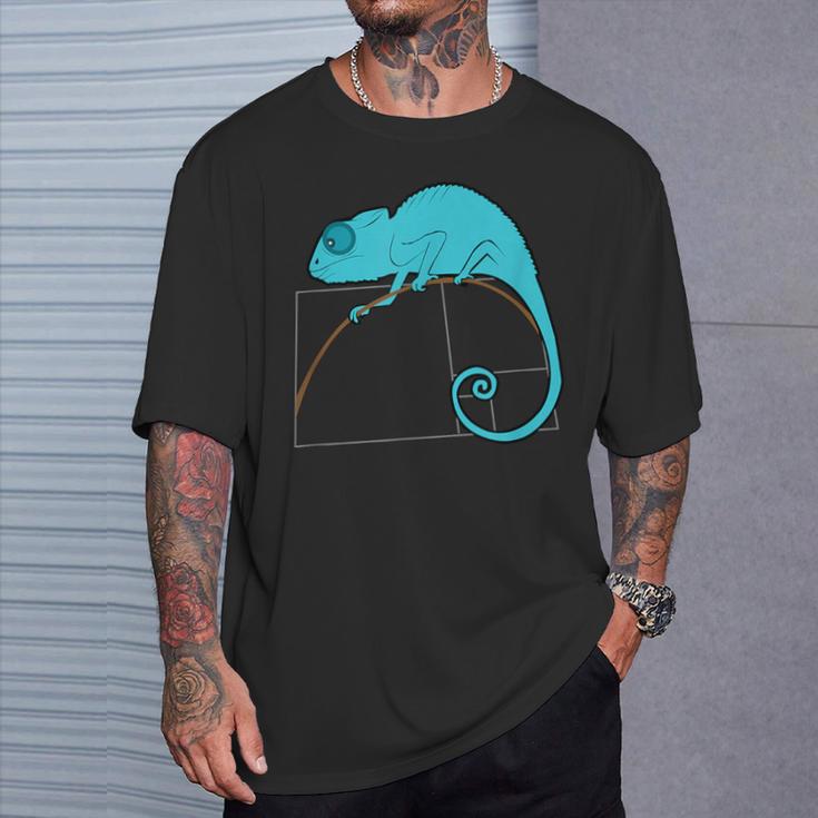 Fibonacci Chameleon T-Shirt Geschenke für Ihn