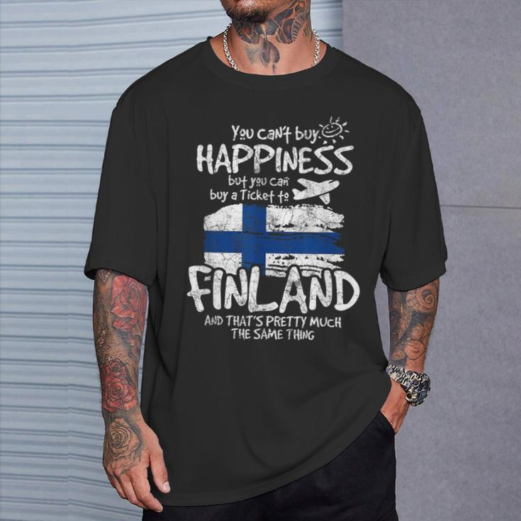 Finland Flags For Finns T-Shirt Geschenke für Ihn