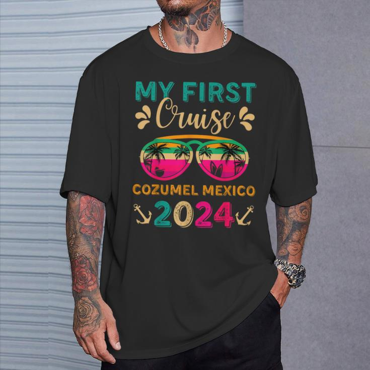 My First Cruise Cozumel Mexico 2024 Family Vacation Travel T-Shirt Gifts for Him