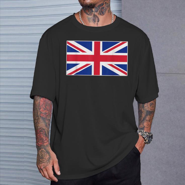 Flag United Kingdom Union Jack British Flags Top T-Shirt Gifts for Him