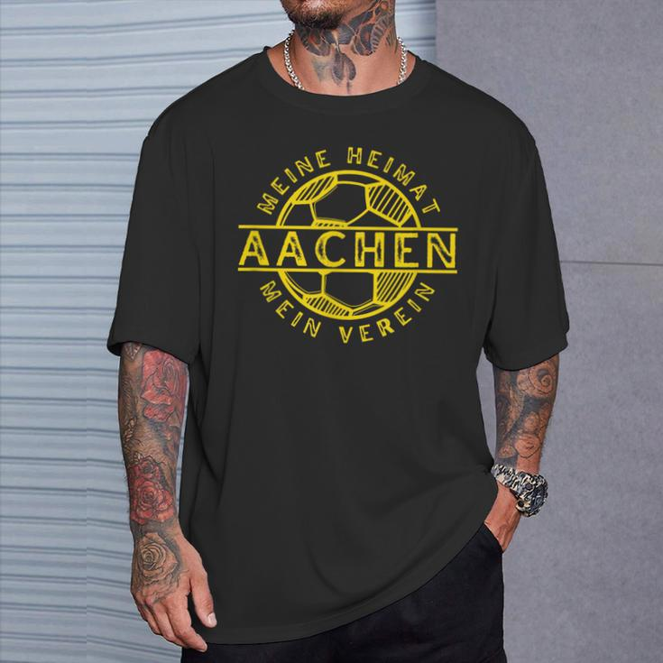Football Kicken Club Aachen Fan Heimat Rheinland T-Shirt Geschenke für Ihn