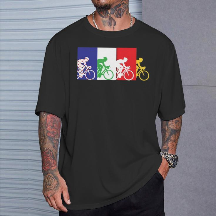 France Bicycle Or French Road Racing In Tour France T-Shirt Gifts for Him