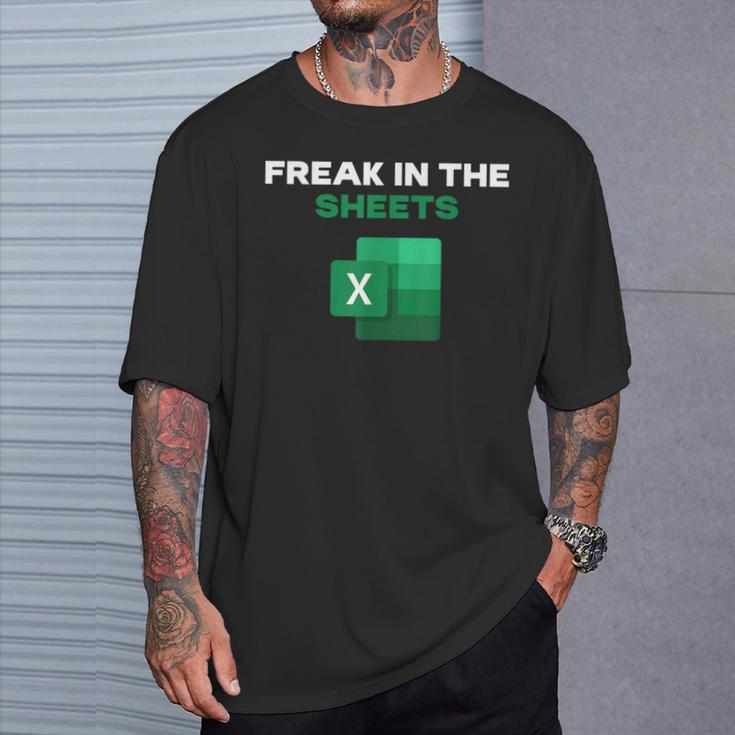 Freak In The Sheets Accountant Analyst Secretary T-Shirt Gifts for Him
