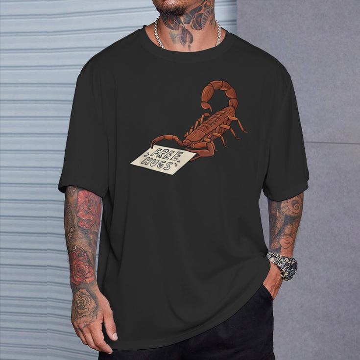 Free Hugs Scorpion For A Toxic Animal Lover T-Shirt Gifts for Him